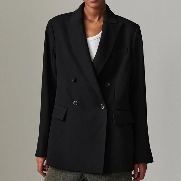 NWT A New Day Double Breasted Blazer Black Marbled buttons size XS Fall Favorite - Picture 1 of 10